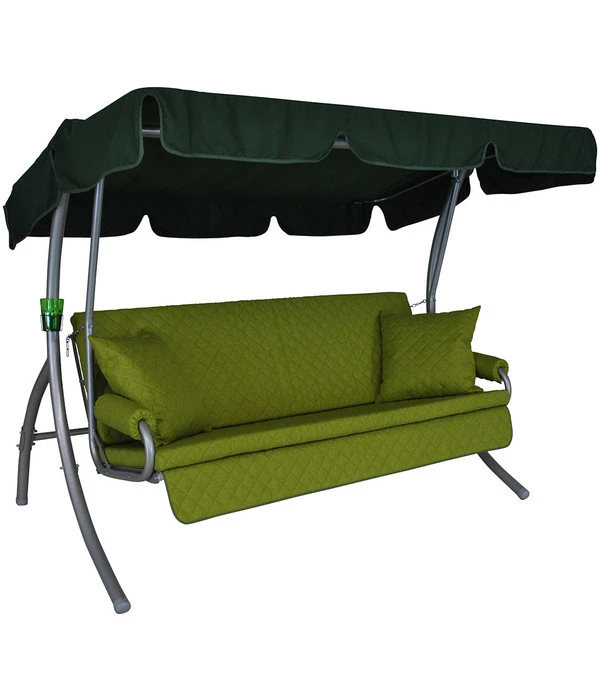 Angerer Hollywoodschaukel Trend Joy Apfelgrün, 3-Sitzer 1 Angerer Hollywoodschaukel Trend Joy Apfelgrün, 3-Sitzer