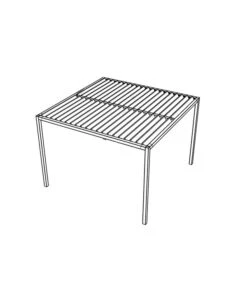 Siena Garden Schattenmanufaktur® Pergola Basis Vivera, Ca. B320/H220/T320 Cm -Gartenmöbelgeschäft 2050086 WE DE 001 ViveraPergolaBasis