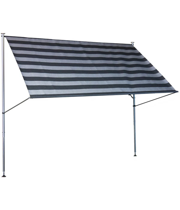 Angerer Klemmmarkise Premium, Gestreift, Ca. B300/H275/T170 Cm 1 Angerer Klemmmarkise Premium, Gestreift, Ca. B300/H275/T170 Cm