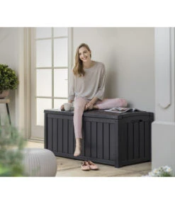 Keter Aufbewahrungsbox Glenwood, 390 Liter, Ca. B128/H61/T65 Cm 13 Keter Aufbewahrungsbox Glenwood, 390 Liter, Ca. B128/H61/T65 Cm -Gartenmöbelgeschäft 2190270 WE MO 004 KeterAufbewahrungsbox