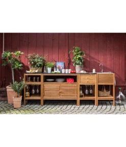 Dehner Schubladenschrank Southampton, 50 X 50 X 90 Cm -Gartenmöbelgeschäft 2354900 WE FS 001 Outdoorkueche
