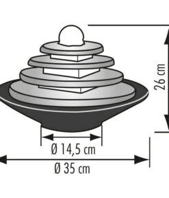 Seliger Zimmerbrunnen Tao, Schiefer, Ca. Ø35/H25 Cm 5 Seliger Zimmerbrunnen Tao, Schiefer, Ca. Ø35/H25 Cm -Gartenmöbelgeschäft 2702546 WE FS 002 SeligerZimmerbrunnenTaoSchiefer
