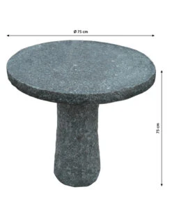 Dehner Granit-Tisch, Rund, Ca. Ø75/H75 Cm 8 Dehner Granit-Tisch, Rund, Ca. Ø75/H75 Cm -Gartenmöbelgeschäft 2741676 WE BG 001 GranitTischrund75cm