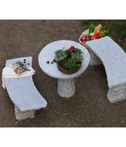 Dehner Granit-Tisch, Rund, Ca. Ø75/H75 Cm 7 Dehner Granit-Tisch, Rund, Ca. Ø75/H75 Cm -Gartenmöbelgeschäft 2741676 WE MO 002 GranitTischrund75cm