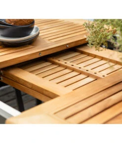 Dehner Teak-Ausziehtisch Colmar, Ca. B152-210/H76/T89 Cm -Gartenmöbelgeschäft 2785608 WE DE 002 DehnerTischColmar