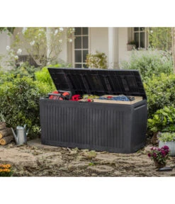 Keter Aufbewahrungsbox Comfy, 270 Liter, Ca. B116,7/H57/T44,7 Cm -Gartenmöbelgeschäft 3128733 WE MO 002 KeterAufbewahrungsbox