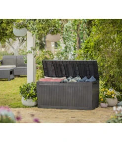 Keter Aufbewahrungsbox Comfy, 270 Liter, Ca. B116,7/H57/T44,7 Cm -Gartenmöbelgeschäft 3128733 WE MO 003 KeterAufbewahrungsbox