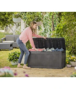 Keter Aufbewahrungsbox Comfy, 270 Liter, Ca. B116,7/H57/T44,7 Cm -Gartenmöbelgeschäft 3128733 WE MO 004 KeterAufbewahrungsbox