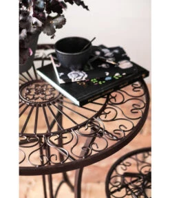 Metalltisch Antik, Ca. Ø61/H72 Cm 9 Metalltisch Antik, Ca. Ø61/H72 Cm -Gartenmöbelgeschäft 3214889 WE DE 001 TischAntik