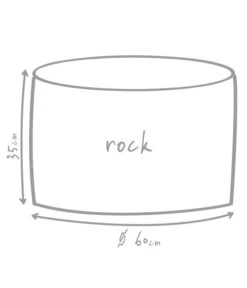 Outbag Outdoor-Sitzsack Rock Plus -Gartenmöbelgeschäft 3452067 WE DE 002 GlobalBeddingPlusAnthrazit