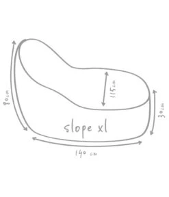 Outbag Outdoor-Sitzsack Slope XL Skin -Gartenmöbelgeschäft 3466166 WE DE 002 SlopeSkinKieselXl