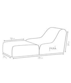 Outbag Outdoor-Sitzsack Peak Skin -Gartenmöbelgeschäft 3472446 WE DE 002 PeakSkinKiesel