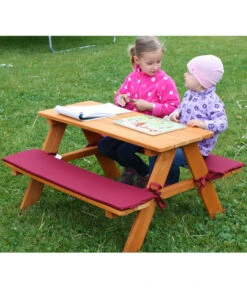 Habau Kinder Picknickbank, 89 X 79 X 50 Cm -Gartenmöbelgeschäft 4031092 WE MO 002 Kinderpicknickbank