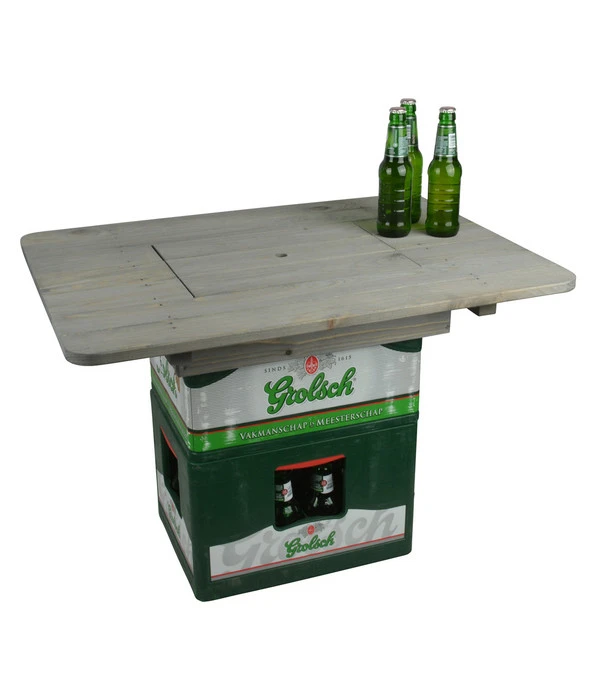 ESSCHERT DESIGN Esschert Holz-Bierkistentisch-Aufsatz Mit Deckel, Ca. B78/H11/T57 Cm 2 ESSCHERT DESIGN Esschert Holz-Bierkistentisch-Aufsatz Mit Deckel, Ca. B78/H11/T57 Cm – Bild 2
