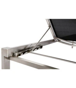 Best Rollliege Marbella, Edelstahl, Schwarz, Ca. B67/H33/T200 Cm -Gartenmöbelgeschäft 4109609 WE DE 001 BestRollliegeMarbellaEdelstahlSchwarz