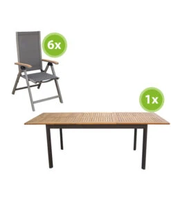 Dehner Gartenmöbelset Colmar 1, 7-teilig