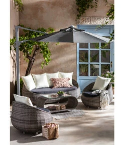 Dehner Geflechtlounge Avani, 4-teilig 13 Dehner Geflechtlounge Avani, 4-teilig -Gartenmöbelgeschäft 4209987 WE MO 005 LoungeAvani