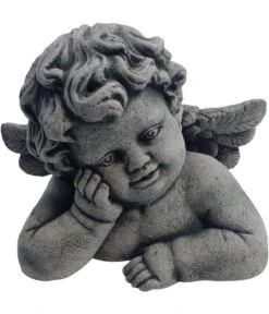 Denscho Stein-Engelsbüste Adam, Ca. B20/H16/T14 Cm