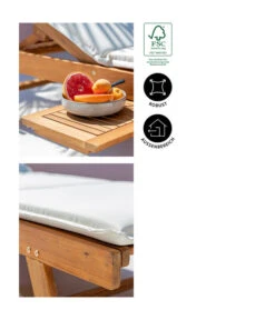 Dehner Rollliege Ravenna, Ca. B70/H89/T200 Cm -Gartenmöbelgeschäft 4407086 WE IG 002 RollliegeRavenna