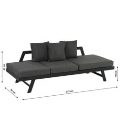 Dehner Funktionsliege Seattle -Gartenmöbelgeschäft 4407318 WE BG 001 BankLiegeSeattleNeu