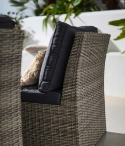 Dehner Geflecht-Lounge Rom, 4-teilig -Gartenmöbelgeschäft 4407334 WE DE 002 DehnerGeflechtLoungeRomNEU