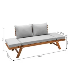 Dehner Holz-Sofa Macao -Gartenmöbelgeschäft 4407383 WE BG 001 SofaMacaoNEU