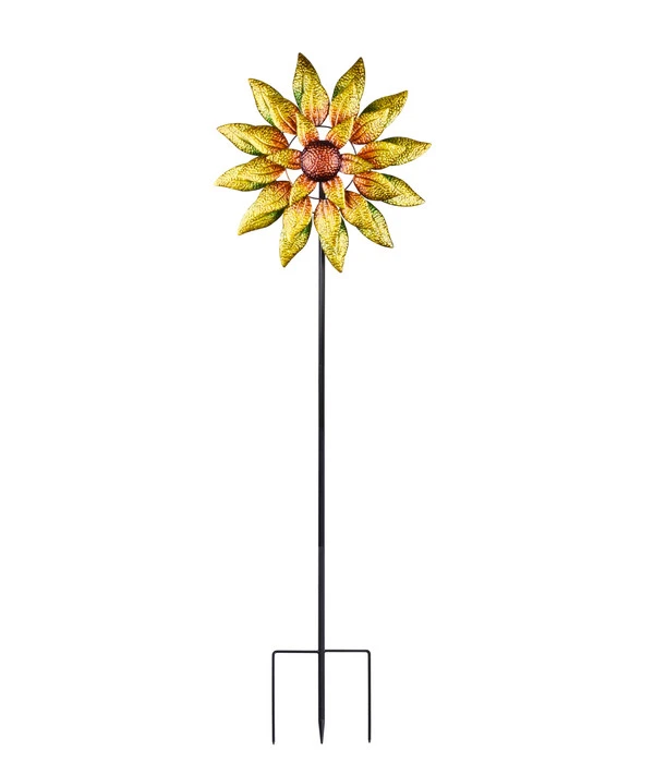 Dehner Riesen Windrad Sunny, Gelb/orange 1 Dehner Riesen Windrad Sunny, Gelb/orange