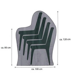 Dehner Abdeckhaube XL Für Stühle, 70x120x100 Cm, Grau -Gartenmöbelgeschäft 4411013 WE BG 001 ADHFUERSTUEHLEXL