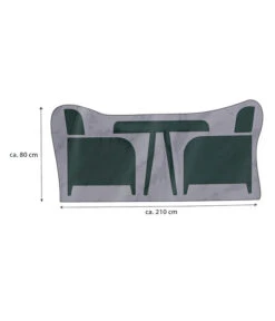 Dehner Abdeckhaube Für Sitzgruppen, Grau -Gartenmöbelgeschäft 4415014 WE BG 001 AbdeckhaubefuerGruppe210x160x80cm