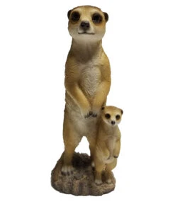 Dehner Polyresin-Erdmännchen Duo, Ca. B12,8/H31,5/T12,3 Cm