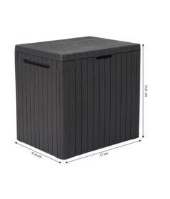 Keter Aufbewahrungsbox City Box, 113 Liter, Ca. B41,6/H51,6/T57 Cm -Gartenmöbelgeschäft 4422481 WE BG 001 AufbewahrungsboxCity