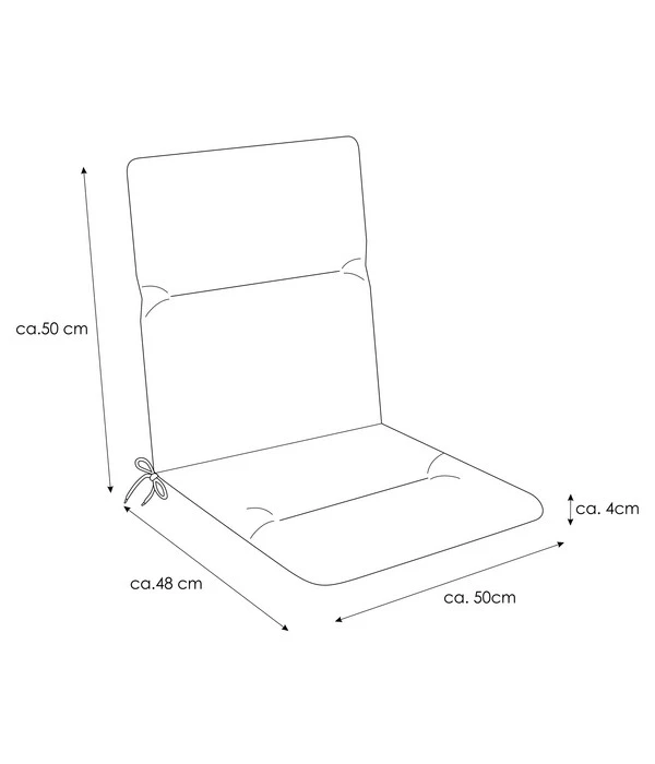KETTtex Niederlehnerpolster Turin, Ca. B100/H4/T50 Cm 4 KETTtex Niederlehnerpolster Turin, Ca. B100/H4/T50 Cm – Bild 4