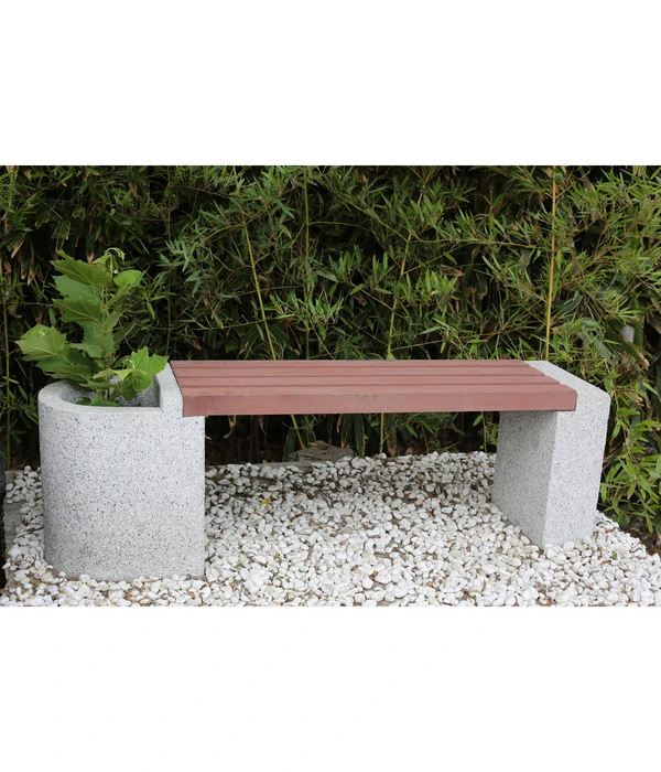 Dehner Granit-Gartenbank, Ca. B145/H45/T35 Cm, Grau/braun 2 Dehner Granit-Gartenbank, Ca. B145/H45/T35 Cm, Grau/braun – Bild 2