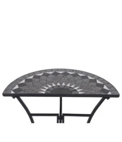 Siena Garden Mosaiktisch Como Halbrund, Ca. B35/H71/T70 Cm -Gartenmöbelgeschäft 4498796 WE DE 001 TischComoH71cm