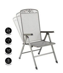 MWH Klapp-Gartensessel Savoy 15 MWH Klapp-Gartensessel Savoy -Gartenmöbelgeschäft 5312095 WE IG 001 KLAPPSESSELSAVOYEGRAU