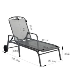 MWH Gartenliege Savoy, Ca. B81/H52/T187 Cm -Gartenmöbelgeschäft 5312897 WE BG 001 MWHLiegeSavoy