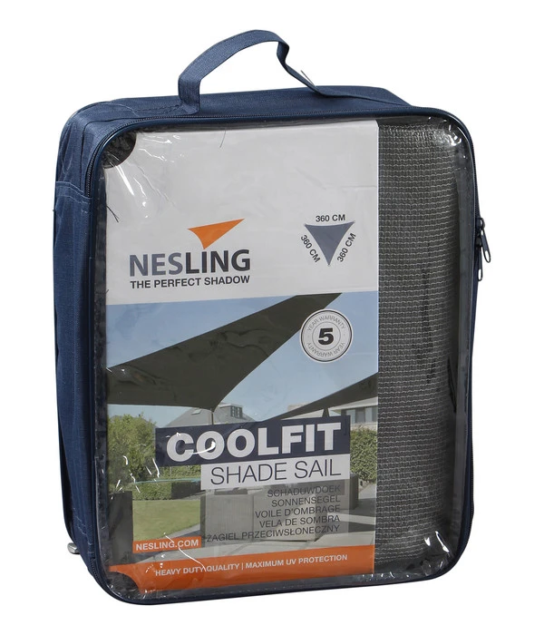 Nesling Sonnensegel Coolfit, Dreieckig, Ca. B360/T360 Cm 2 Nesling Sonnensegel Coolfit, Dreieckig, Ca. B360/T360 Cm – Bild 2