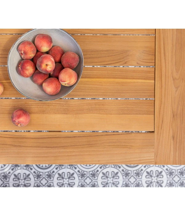 Dehner Teaktisch Havanna, Ca. B90/H75/T90 Cm 7 Dehner Teaktisch Havanna, Ca. B90/H75/T90 Cm – Bild 7