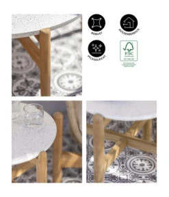 Dehner Tisch Portofino, Ca. Ø45,5/H47,8 Cm -Gartenmöbelgeschäft 6670699 WE IG 001 DehnerTischPortofino