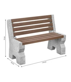 Dehner Granit-Gartenbank, 2-Sitzer, Ca. B114/H75/T52 Cm 5 Dehner Granit-Gartenbank, 2-Sitzer, Ca. B114/H75/T52 Cm -Gartenmöbelgeschäft 6692065 WE BG 001 GRANITBANKWPCRUECKENL