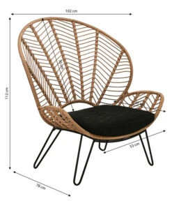 Dehner Geflechtsessel Venezia -Gartenmöbelgeschäft 6701650 WE BG 001 GeflechtsesselVenezia