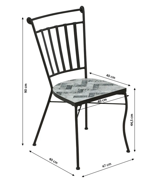 Dehner Mosaikstuhl Letizia 5 Dehner Mosaikstuhl Letizia – Bild 5