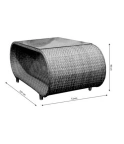 Dehner Geflechtlounge Avani, 4-teilig 17 Dehner Geflechtlounge Avani, 4-teilig -Gartenmöbelgeschäft 6704340 WE BG 003 FlechtloungeAvaniTisch