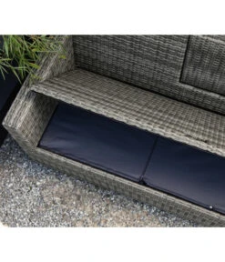 Dehner Flecht-Truhenbank Föhr, 3-Sitzer -Gartenmöbelgeschäft 6704795 WE DE 002 TruhenbankFoehrNeu