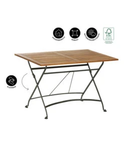 Dehner Klapptisch Tegernsee -Gartenmöbelgeschäft 6708184 WE IG 001 KLAPPTITEGERNSEE120X80