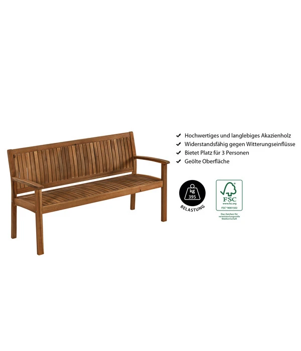 Dehner Gartenbank Valetta 5 Dehner Gartenbank Valetta – Bild 5