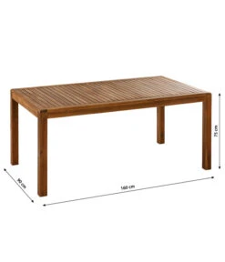 Dehner Gartentisch Lima, Ca. B160/H75/T90 Cm -Gartenmöbelgeschäft 6708713 WE BG 001 TischLima