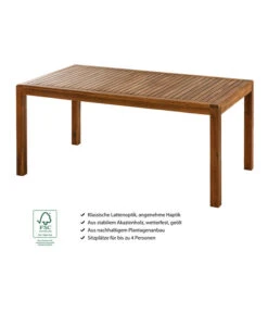 Dehner Gartentisch Lima, Ca. B160/H75/T90 Cm -Gartenmöbelgeschäft 6708713 WE IG 001 TischLima