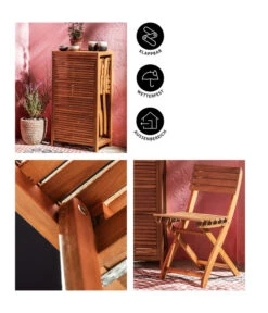 Dehner Balkonset Neapel, 3-teilig -Gartenmöbelgeschäft 6712368 WE IG 001BalkonsetNeapelBraun