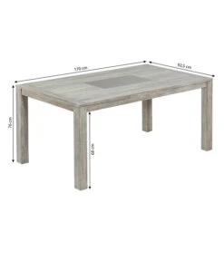 Dehner Tisch Stockholm, Ca. B170/H76/T92,5 Cm -Gartenmöbelgeschäft 6714695 WE BG 001 TischStockholmFINAL